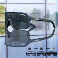 Scvcn Photochromic Glasses Cycling Sunglasses for Women Sports Running MTB Biking Eyewear Men Road Mountain Bike Bicycle Goggles