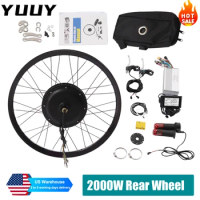 72V 2000W Electric Bike Conversion Kit 20/26/27.5/29 inch Ebike Rear Bicycle Hub Motor Wheel Conversion Kit with LCD Display