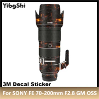 For SONY FE 70-200mm F2.8 GM OSS Lens Sticker Protective Skin Decal Vinyl Wrap Film Anti-Scratch Protector Coat SEL70200GM