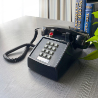 室內電話 有線電話 比特25T按鍵仿古復古電話古董創意老式電話機 懷舊美式座機 可愛