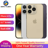 Apple iPhone 14 Pro 128GB 256GB 512GB ROM 6GB RAM Dual eSIM 6.1" OLED Face ID NFC A15 5G Smartphone 