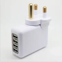 EU Plug 4 Port USB EU Plug Home Travel Wall AC Power Charger Adapter for iphone iPad galaxy OTG