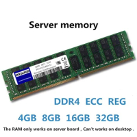 DDR4 Server Memory Ram 16GB 8GB 32GB 64GB PC4 2400MHz 2133MHz 2666MHz 3200MHz 2133P 2400T 2666V REG ECC Support X99 Motherboard