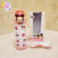 Disney Premium Stainless Water Bottle Botol Minum Anak Strap 380ml