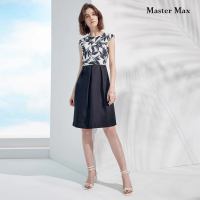 【Master Max】樹葉造型上下拼接背心洋裝(8011002)