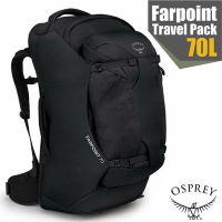 【OSPREY】Farpoint 70 專業自助旅行子母背包70L(可容16吋筆電).可拆式行李包.登山包.健行包_黑