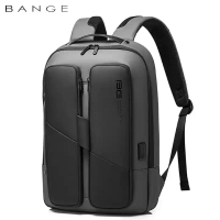 Bange Bange BG7238 Tas Ransel pria Laptop Kerja Backpack USB 15.6 Inch - GRAY