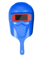面罩 電焊面罩 電焊面罩手持式加厚焊工氬弧焊燒焊耐摔防護全臉防烤臉防飛濺焊帽『my6082』