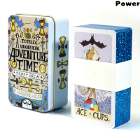 [Hot]Adventure Time Tarot Deck Tin/Metal  Gilt Edge By Katherine Hillier The Unique Personality Trai