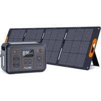 Solar Generator 2000W(Peak 4000W) with 1 * 200W Solar Panel, 2131Wh Portable Power Station, 6 PD100W USB, 4 AC Outlet