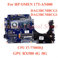 For HP OMEN 17T-AN000 Notebook PC motherboard DAG3BCMBCG1 DAG3BCMBCG1 with CPU I7-7700HQ GPU RX580 4G/8G 100% Tested Fully Work