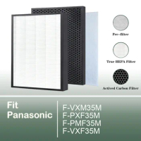 Hepa Filter +Active Carbon Filter for Panasonic F-VXM35M F-PXF35M F-PMF35M F-VXF35M