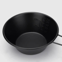 Camping Cookware Bowl Convenient Stainless Steel Non Stick Sierra Cup with Hanging Handle Ideal for Camping and Hiking