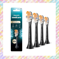 飛利浦 - 【4支裝】A3 Premium All-in-One SONICARE 聲波牙刷刷頭 (HX9094/91) 黑色 - 平行進口