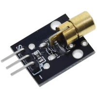 20PCS KY-008 3pin 650nm Red Laser Transmitter Dot Diode Copper Head Module For arduino DIY Kit