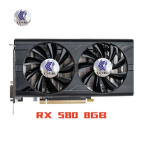 C CCTING RX 580 8GB V2 Graphics Cards 256Bit GDDR5 Video Card for AMD RX 500 series RX 580 8G D5 V2 1284MHz 7000MHz PC Maps Used