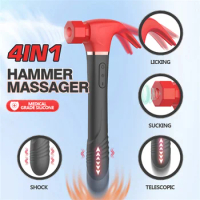 New female hammer masturbator vibrator sucking slap telescopic vibrator vibrator shock second tide massager adult sex