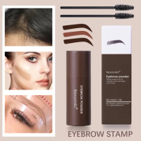 Eyebrow Stamp Stencils Set Waterproof Natrual Hair Line Lasting Contour Makeup