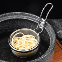 Food Grade Stainless Steel Hot Pot with Hook Spoon Cooking Noodle Filter Spoon