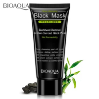 Bioaqua 60ml Deep Cleansing Purifying Peel Off Mud Blackhead Face Mask Black Skin Care Face Peeling