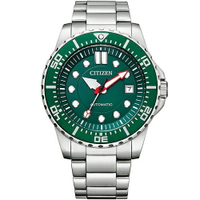 CITIZEN 星辰錶 水鬼潛水型運動錶(NJ0129-87X)-43mm-綠面鋼帶【刷卡回饋 分期0利率】