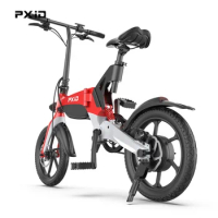 PXID P2 Bicycle 16 Inch 250W Motor E Bike Folding Long Range Ebike Electric Bike 36V City E Bike Bicycle Folding Electric Bike