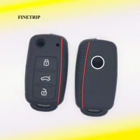 Silicone Keyless Remote Cap For VW Key Cover Case For Caddy Golf Jetta Polo Passat Scirocco Tiguan For Skoda Octavia Seat
