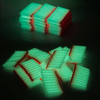 50pcs Fluorescence Toy Gun Luminous Bullets for Nerf Series Blasters Refill Clip Darts EVA Soft Bullets glow in the dark