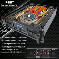 Power amplifier fest f4000 plus F 4000+ class GB 2x2000 watt original garans