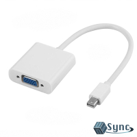【UniSync】 Mini DisplayPort 轉 VGA 高畫質 影像轉接線