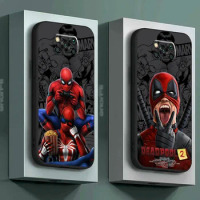 Marvel Deadpool Spiderman For Xiaomi POCO F5 F4 F3 Pro GT POCO X4 X3 Pro NFC M4 M3 Pro 5G Phone Case Coque