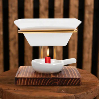 Aroma Diffuser Lamp Stove Holders Tealight Wax Warmer Incense Burner Office Essential Oil