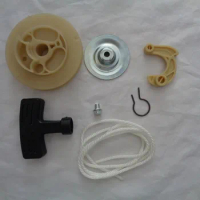 ET950 ET650 Pull Recoil Starter Repair KIT 7PCS(Knob+Rope+Wheel+Claw+Clip+Press Cover+Screw),ET950 Drum Wheel,Bearing Plate
