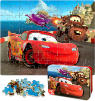 NEILDEN Racing Car 100 Piece Puzzles Jigsaw Puzzle for Kids Ages 4-8 in a Portable for Children Lear