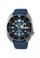 Seiko Seiko Prospex SRPF77K1 Save The Ocean Special Edition Automatic Men's Watch | Dark Manta Ray Design with Blue Silicone Strap
