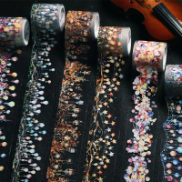 Vintage Lighting Theme Shell Light PET Tape Lighting Surround Series Journal Collage Decoration Mate