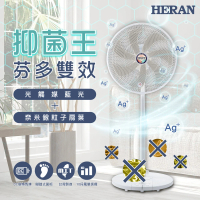 HERAN 禾聯 14吋DC-光觸媒+奈米銀 雙效抑菌電風扇(HDF-14SH71G)