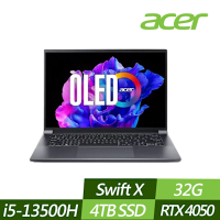 ACER 宏碁 SFX14-71G-51EP 14.5吋效能筆電 (i5-13500H/RTX4050/32G/4TB PCIe SSD/Win11/特仕版)