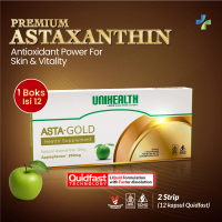 Astaxanthin Gold Series 12mg + Applephenon 250mg - Asta-Gold - 2 strip 12 kapsul quidfast (1 boks)