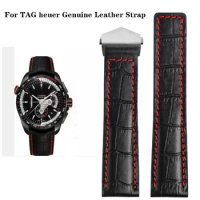 Genuine Leather watch strap for TAG Heuer AQUARACER CARRERA Monaco F1 watch bracelet band belt Wristband Accessories 20/22/24mm
