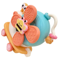 Infant High Chair Toy With Suction Cup Baby Sensory Toy Bath Windmill Toy Snail Joyful Meal Table Shake Joyful Toys
