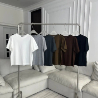 Relaxed-fit T-shirt, Round Neck, Loose Style (plus Size). พิมพ์ ลาย เสื้อ