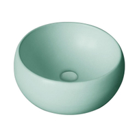 BT-8256-2อ่างล้างหน้าวางบน กลม มิ้นท์