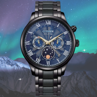 CITIZEN星辰 光動能星空月相羅馬腕錶 42mm/AP1055-87L