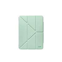 【LAUT 萊德】iPad Air 13吋 （2024-2025） 透明背板多角度保護殼-綠(適用M2/M3 平板殼)