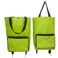 New Folding Shopping Bag Shopping Buy Food Trolley Bag on Wheels Bag Buy Vegetables Shopping Organizer Portable Bag