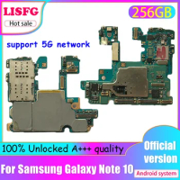Full Tested 256G Motherboard For Samsung Galaxy Note 10 Plus N975F N975U N976V N976B NOTE 10 N970U N970F N975FD N970FD Mainboard