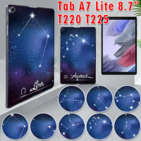 For Samsung Galaxy Tab A7 Lite 8.7 SM-T220 T225 Case Tablet Cover for Tab A7 Lite 2021 Constellation pattern Durable Back shell