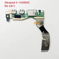 Original For Lenovo iDeapad 5-15ARE05 USB Power Button Board NS-C811 100% Tested