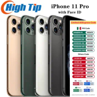 Unlocked Apple iPhone 11 pro 64GB 256GB 512GB ROM A13 Bionic chip 4G LTE 5.8" Screen 12MP+12MP Face ID Cell phon